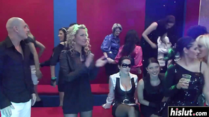 Beautiful chicks have fun with fat dicks