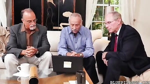 old guys bang young chick