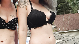 PUBLIC Sneaking on My Neighbors Roof - Shesleah