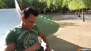 Busty Babe Being Nasty Behind The Bushes