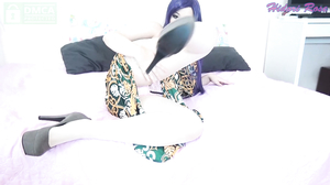 Hidori Rose - Hidori Rose stockings and heels double pe