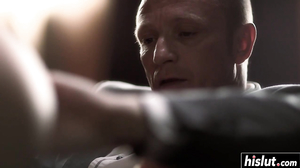 Two dicks make cute Cathy happy