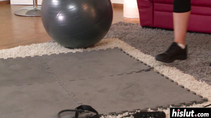 Hot Sophie pleases a fat pecker