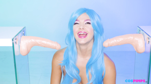 Evelin Stone Double Blowjob with Massive Double Cum Shot