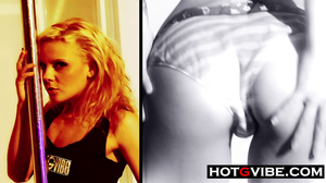 Stripping Spanish Blonde Squirts