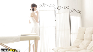 Serena - Filthy brunette loves ass massage