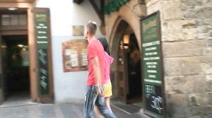 Horny couple get naughty in the public places