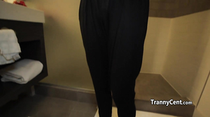 Busty sheshaft takes black cock