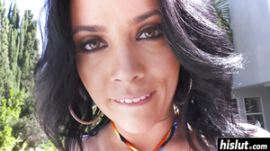 Kristina has fun with a black neighbor