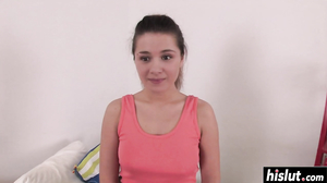 Kimberly talked a horny guy into fucking her ass while she moans