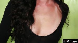 Bianca satisfies a long stiff cock