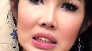 Post-Op Ladyboy Tukta Solo Dildoing