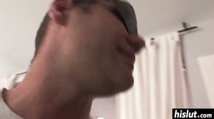 Blonde babe wants his monster cock