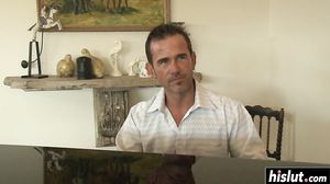 Blonde chick gets her hairy cunt fucked