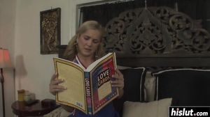 Two babes have fun with toys