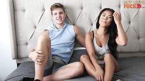 Tall Jock Brady Corbin Fucks Asian Hottie Maya Kim