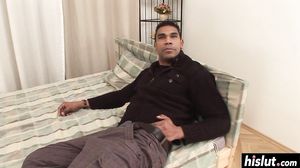 Lia Rav has to suck a black cock before she starts riding it