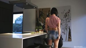 Alysa Gap Takes A Massive Black Dong Up Her Tiny Asshole