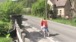 Skinny Blonde Teen loves the feel of her Step dad