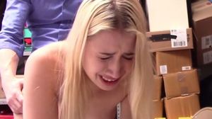Teen thief fucked in front of stepmom