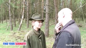 German Old Granny Fuck Outdoor by Younger Man