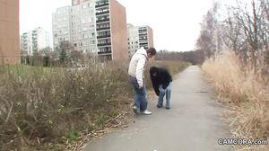 German Young Boy Talk 43yr Milf on Street to Fuck Him