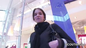 Young Czech Teen Fucked in Mall for Money by 2 German B