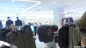 Versaute Blonde Beim Ficken in Der Umkleidekabine Gefil