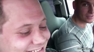 Hot German Milf Mom Seduce to Fuck by Two Young Man