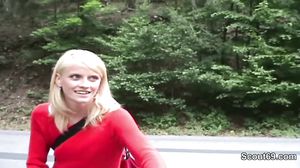 Czech Teen Seduce Fake Porn Casting Outdoor by 2 German