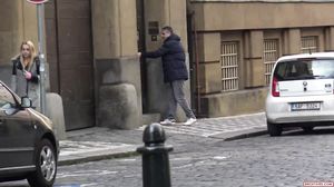 Rabecca - Prague student comes for coffee and cock