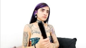 Tattoed Petite On Webcam Shows How To Suck Cock