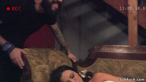 Big tits wife banged by group in bdsm