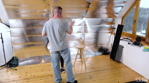 Sexy Russian painter Taissia Shanti gets POV drilling