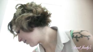 AuntJudys - Housewife Tess Cleans And Gets Dirty In The