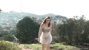 Hot babe fucked in public flower shop