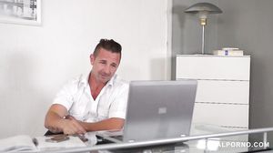 Office daydreamer imagines ass fucking sexy mini-skirt intern Coco De Mal GP628