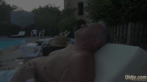 refreshing young sex by the pool