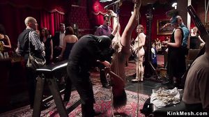 Slaves spanked and banged bdsm orgy