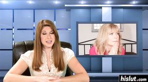 Nina Hartley talked a stunning friend into sharing sex toys with her