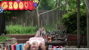 Hippies Having Fun In The Forest...