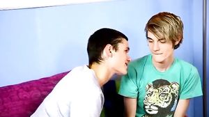 Amazing teen twinks fucking and sucking on bed