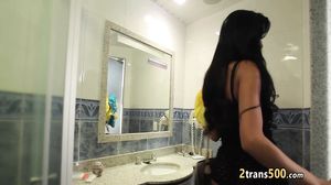 Guy enjoyed tranny cock in his ass