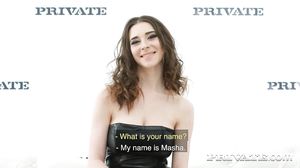 A Russian Girl Called Masha Has Some Hardcore Sex during an Interview