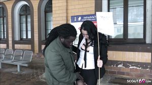 German MILF get Refugee Welcome with Fuck on Toilet