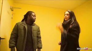 Cute Teen Lullu Gun Quicky Interracial Sex in Garage