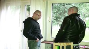 German Saggy Tits Wife Jenny pay the Homeworker