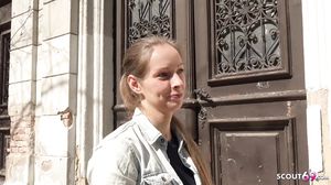 German Scout - Skinny Teen Kinuski Talk To Orgasm Fuck