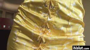 Kirra Lynne gets on top of a black guy to ride his long cock