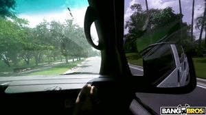 huge tits on the bus